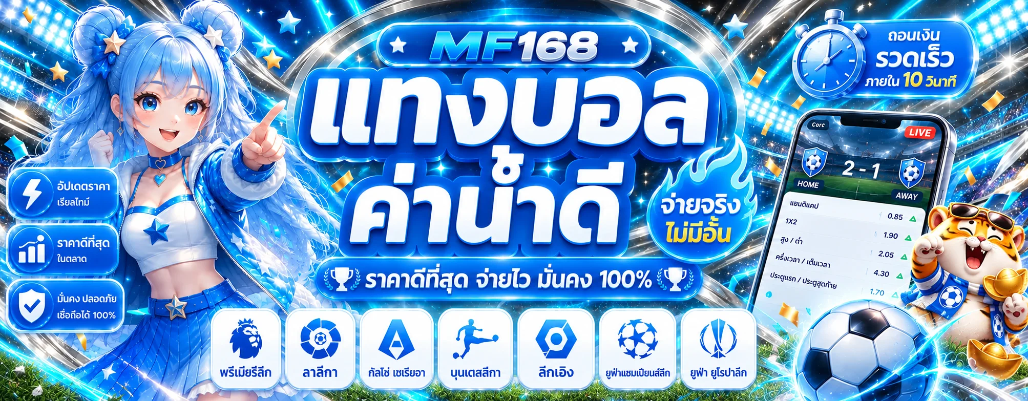 MF168 กีฬา ราคาบอล และผลบอลสด